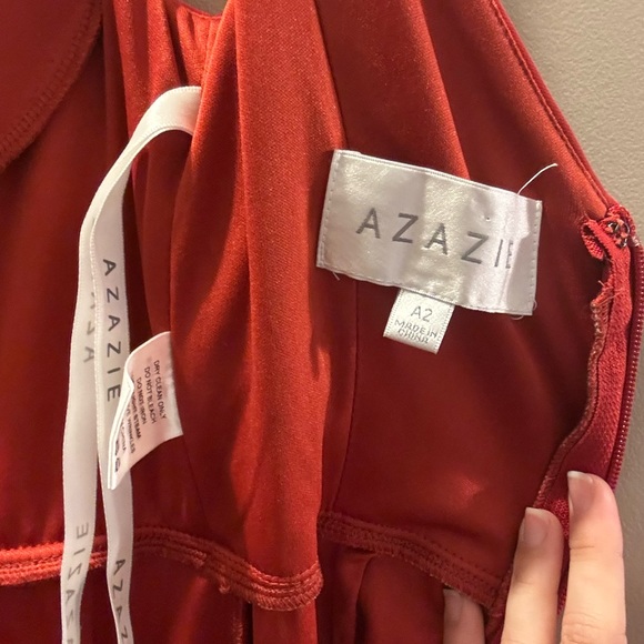 Azazie bridesmaids dress. Rust color, size 2. Excellent condition, worn once - Picture 9 of 9